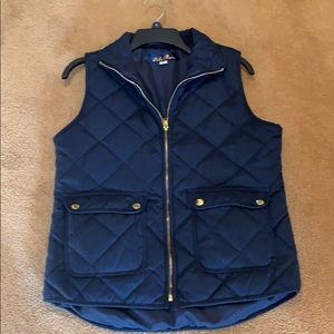 Blue Rain quilted vest Sz Medium